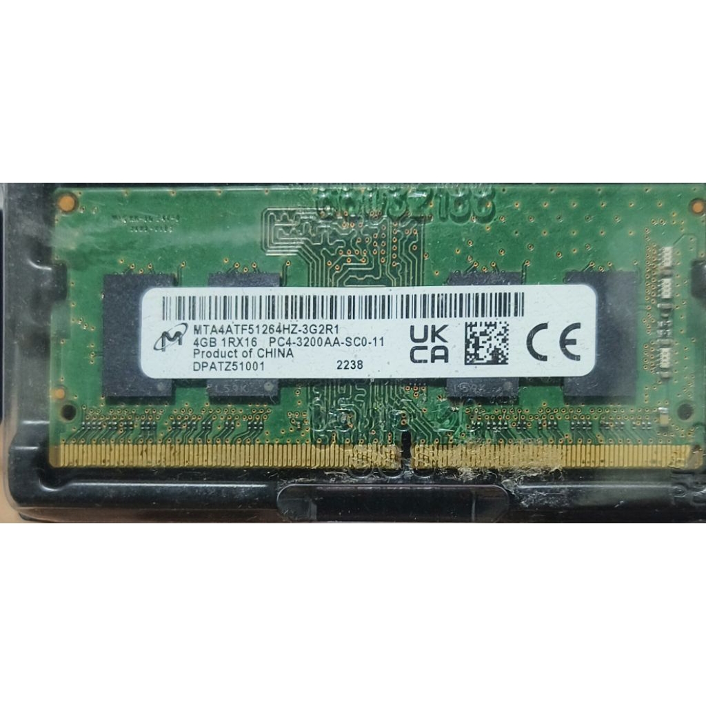 Ram laptop sodimm ddr4 3200mhz micron pc4-3200AA