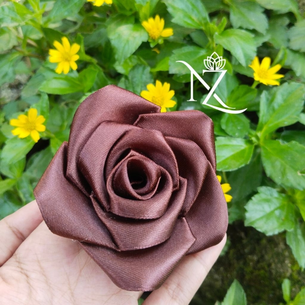 (MAGHONY)Bunga satin buket/bunga satin/bunga satin buket/bunga 4CM