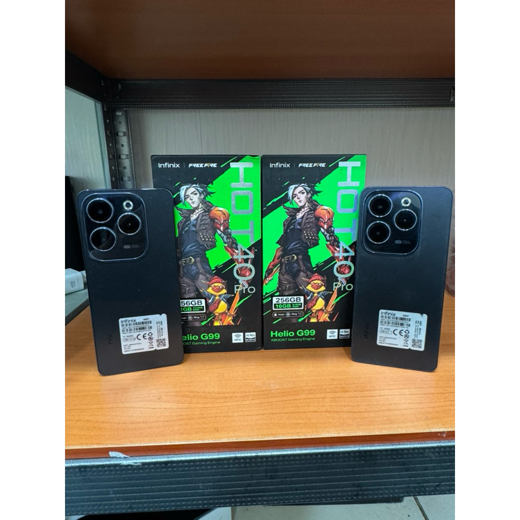 infinix hot 40 pro 12/256 second mulus fullset