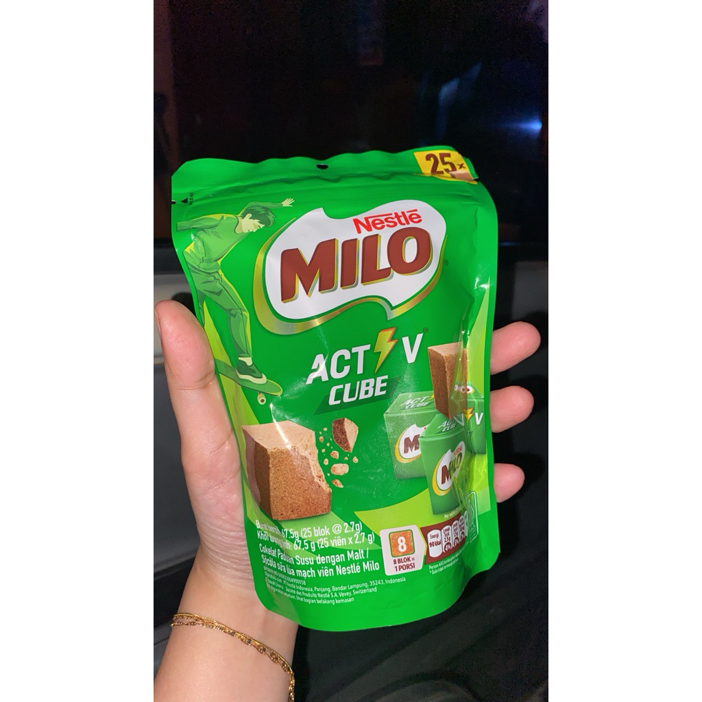 original Milo cube pack isi 25tube/pack