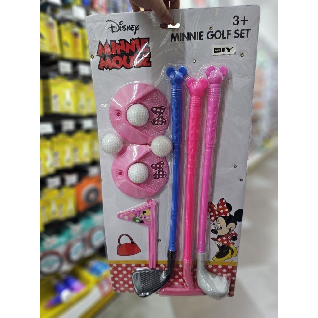 Mini Golf Set Minnie Mouse Mainan Stik Golf Anak