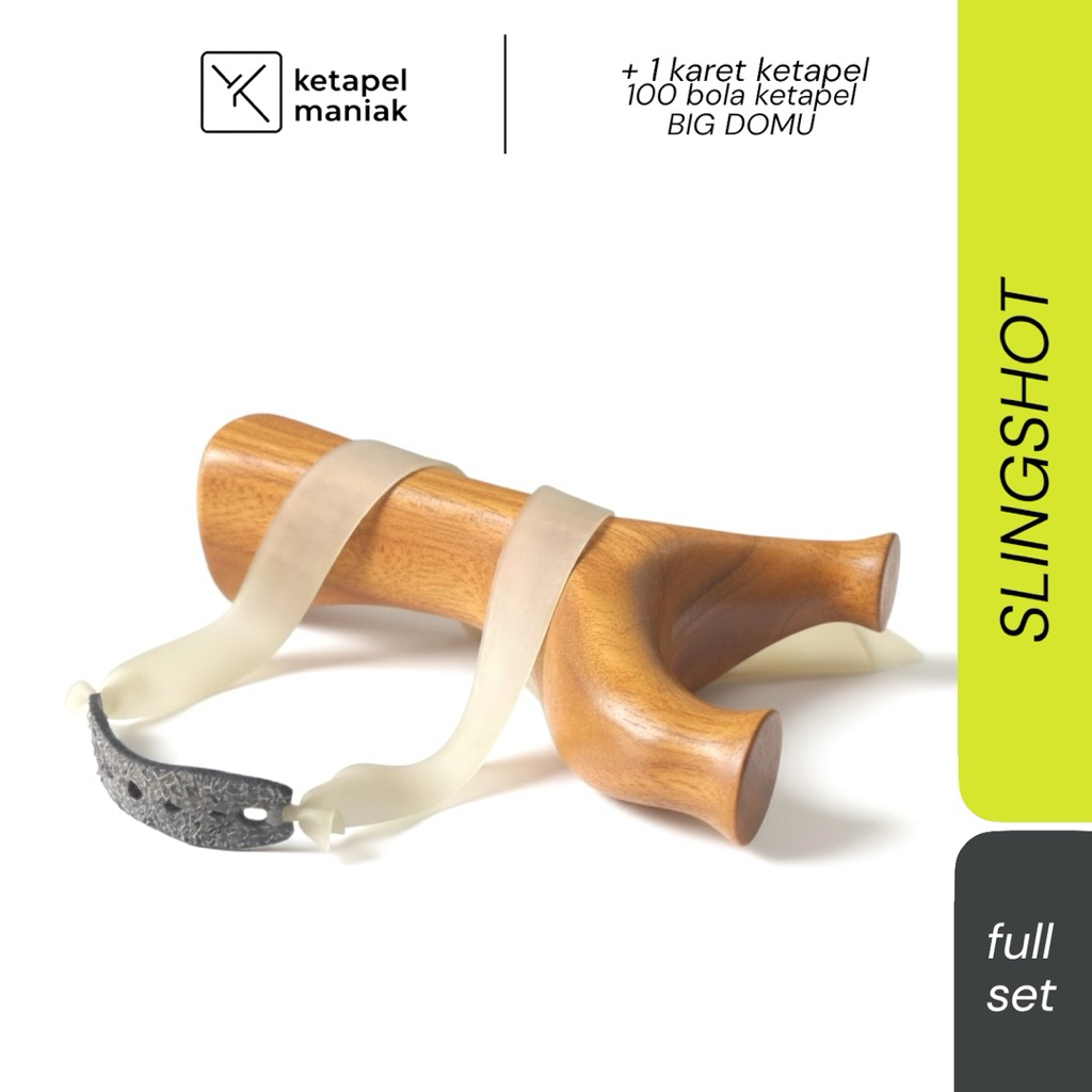 ketapel cagak profesional big domu akasia / ketapel olahraga / ketapel kayu perlombaan / slingshot k