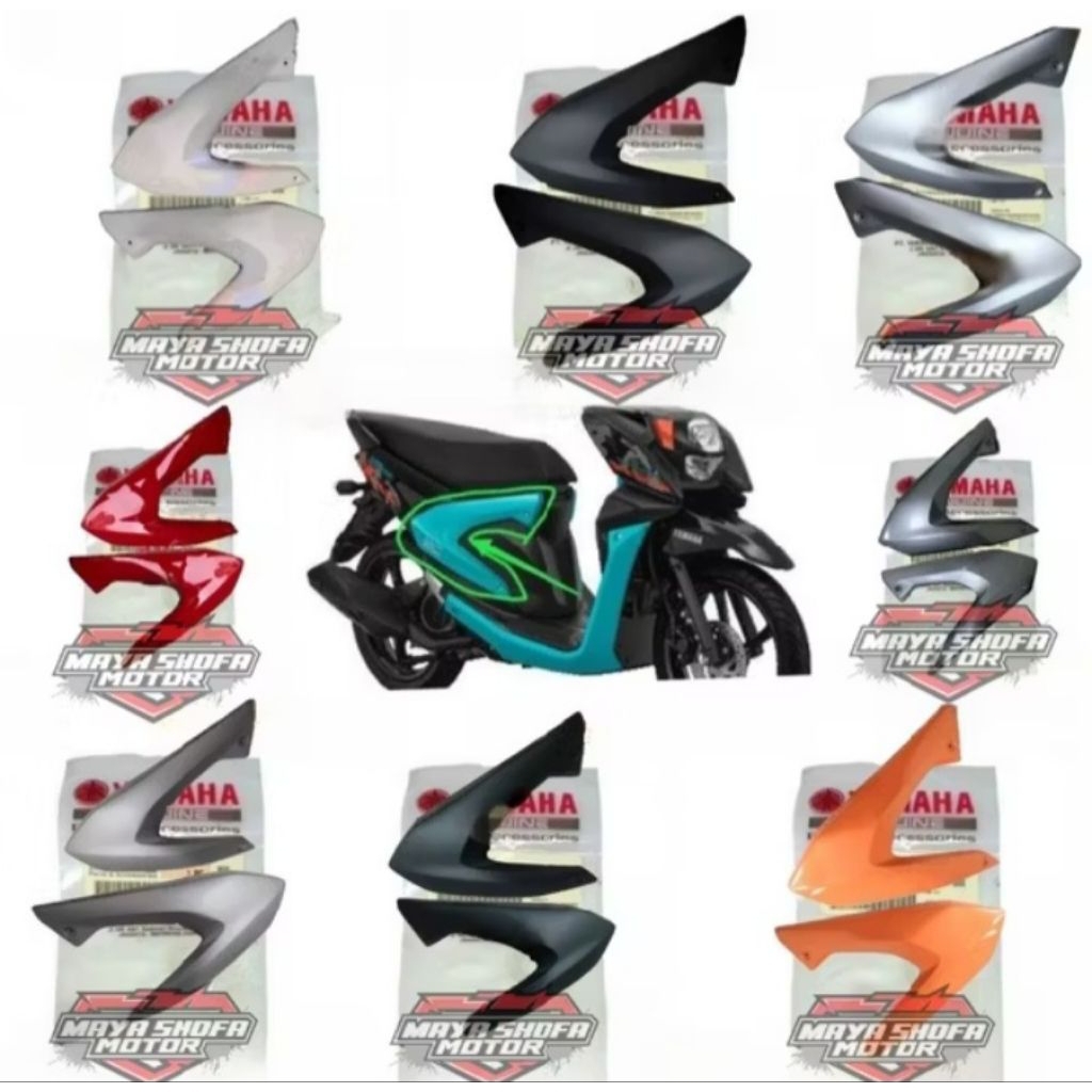 COVER SIDE SAMBUNGAN BODY X RIDE 125 SEPASANG ORIGINAL