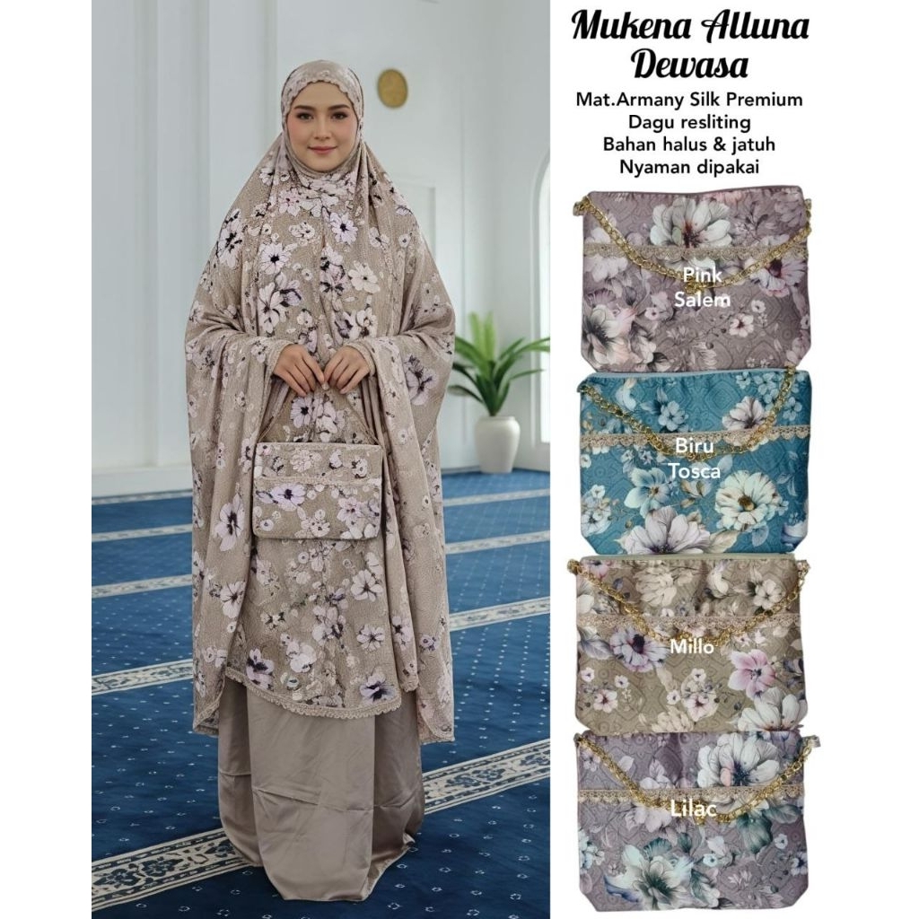 mukena alluna / Mukena Alluna / Mukena cantik / Muekna motif