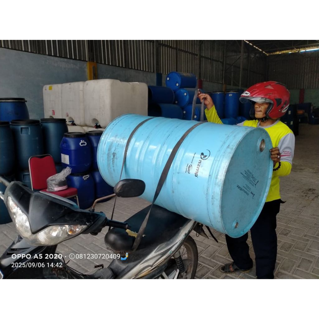 tong besi 200liter.kapasitas max 220l