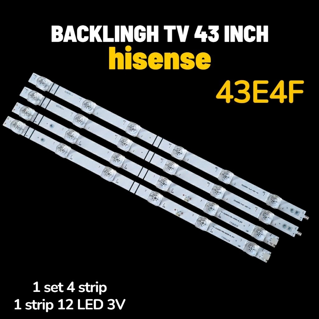 blacklist tv hisense 43 inch 43E4F