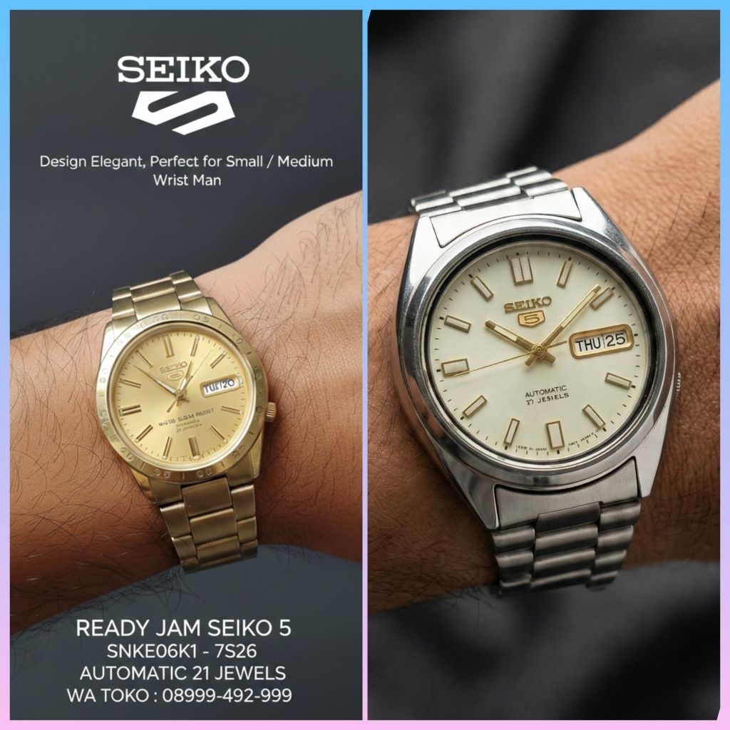 JAM SECOND SEIKO 5 AUTOMATIC ORI MURAH