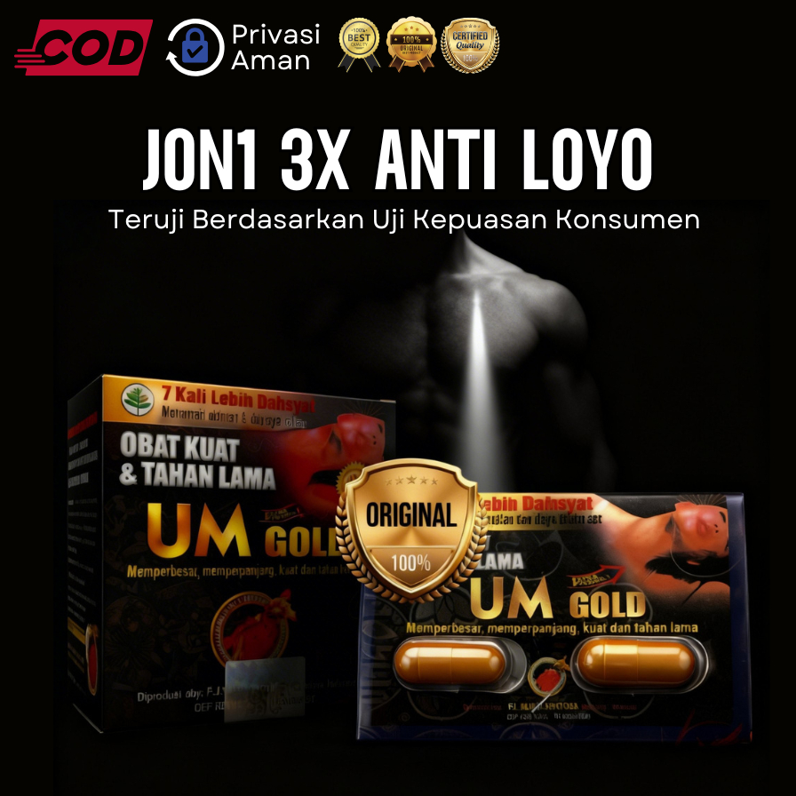 UM GOLD KAPSUL | Urat Madu Gold Original 100% Kapsul | UM Gold Blister | Urat Madu 100% Original | J