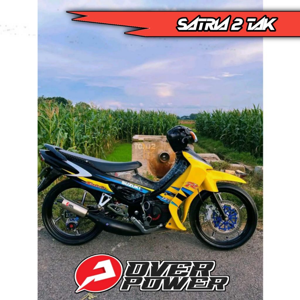 KNALPOT SATRIA 2 TAK STANDAR RACING ORIGINAL OVER POWER BUKAN AHM RTX