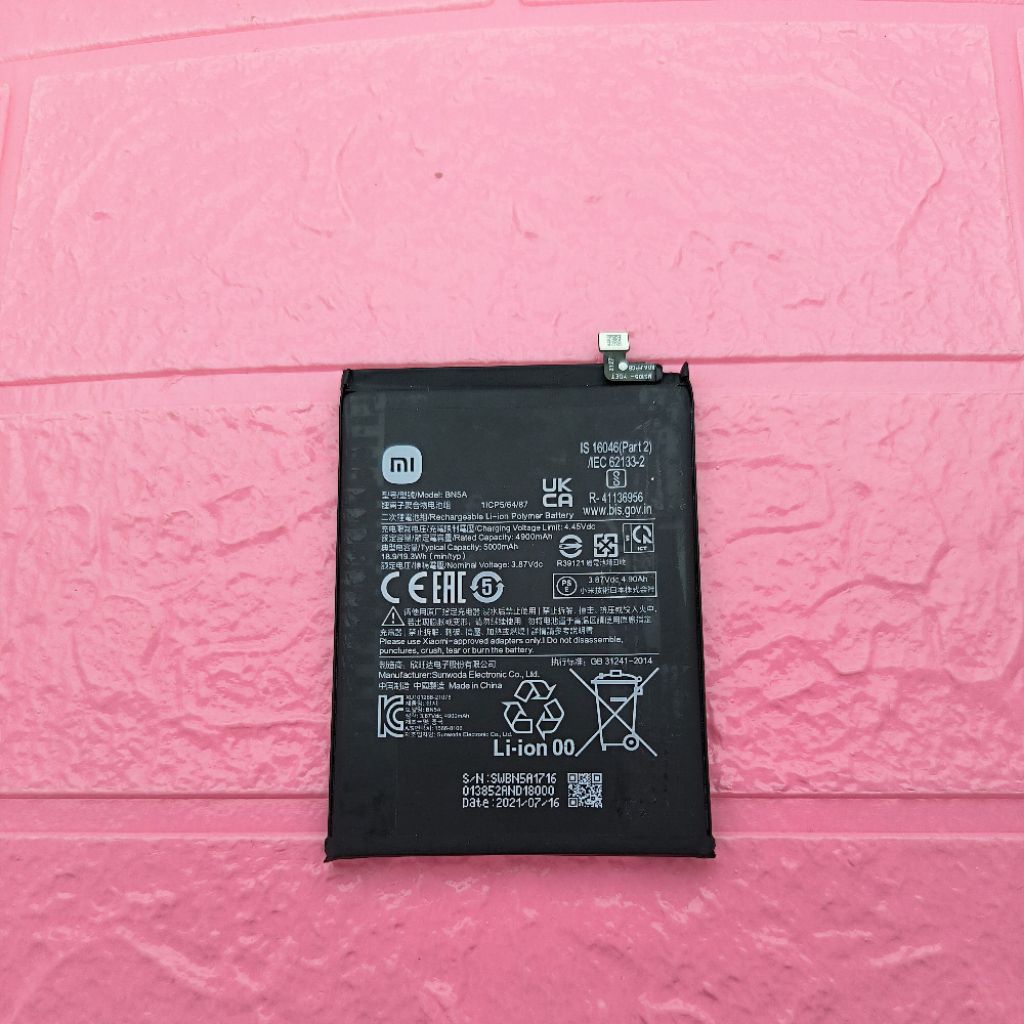 BATERAI BATTERAI BATTERAY BATERAY BATRE XIAOMI REDMI 10 / XIAOMI REDMI NOTE 10 5G / POCO M3 PRO 5G B