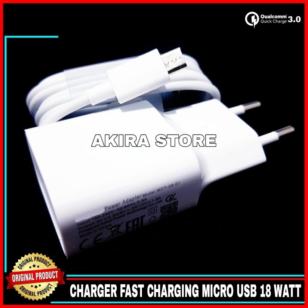 CHARGER FOR XIAOMI ORIGINAL FAST CHARGING MICRO USB 18 WATT