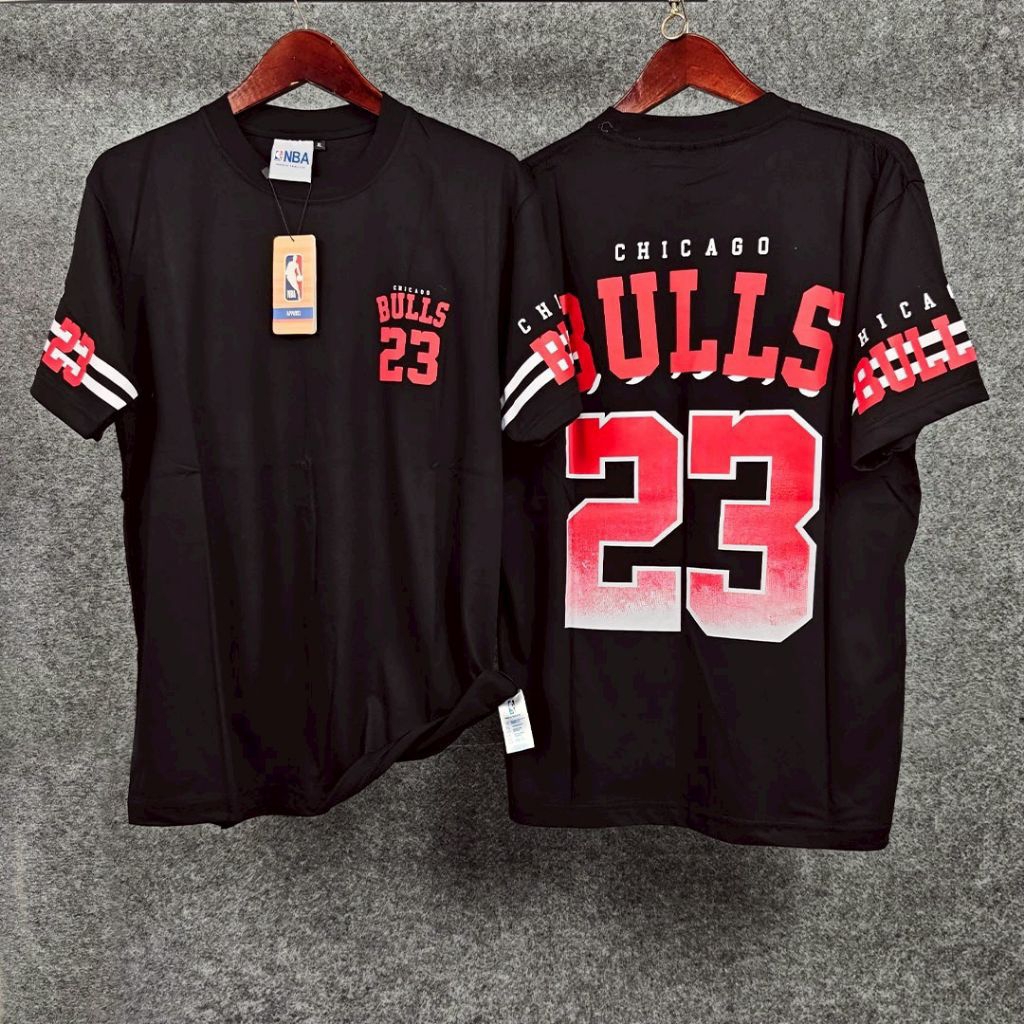 CHICAGO BULLS T-Shirt Branded Premium Kaos Distro Lengan Pendek 100% Cotton Combed 24S Bordir Aplika
