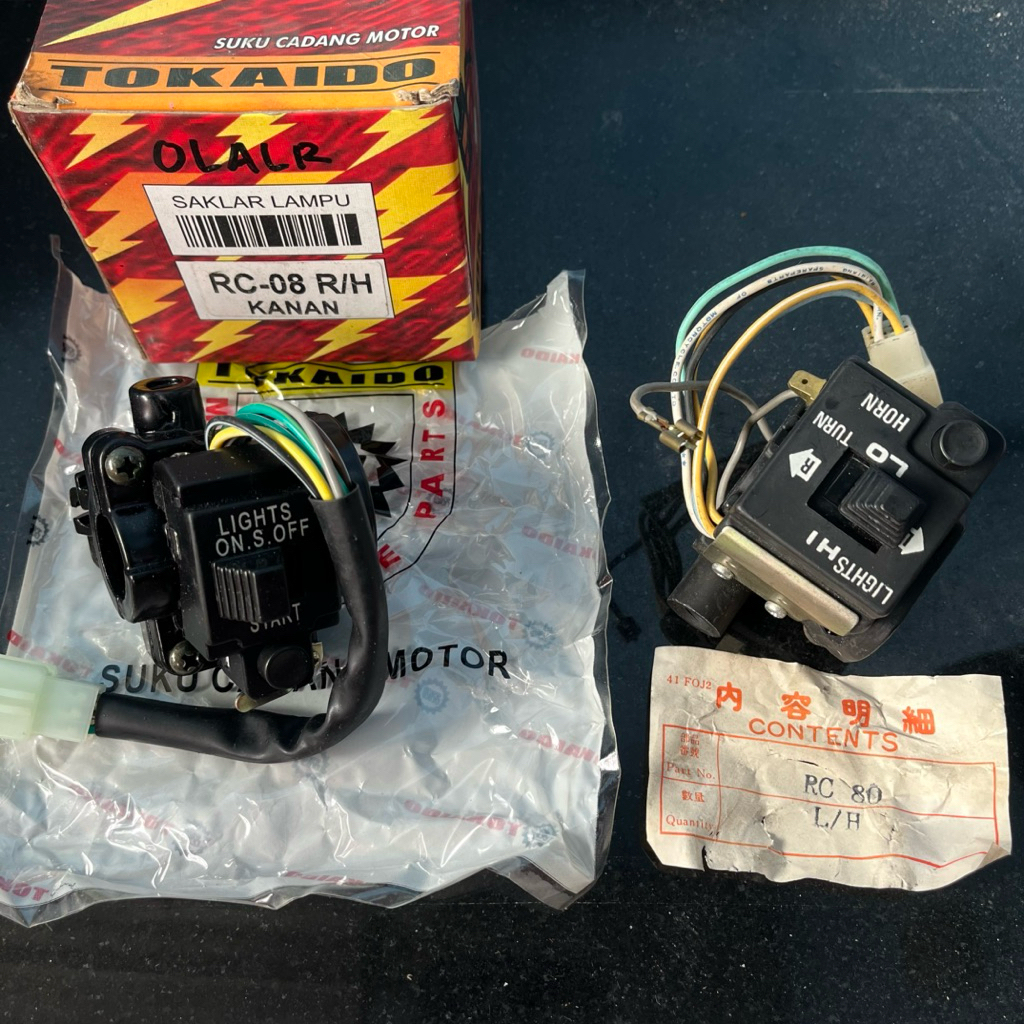 holder Saklar kanan / kiri Suzuki Rc80 RC 80 Nos high quality