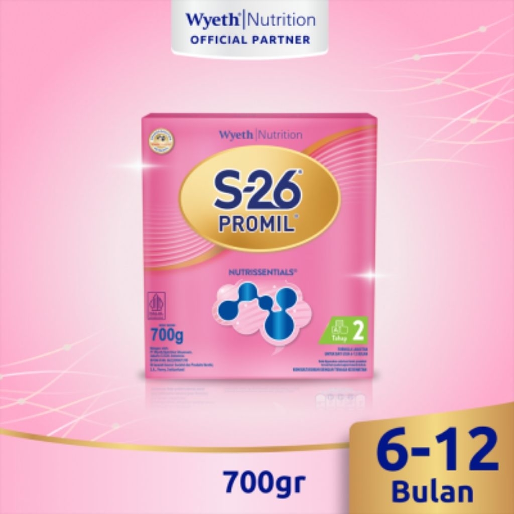 S-26 Promil Tahap 2 Susu Formula Bayi 6-12 Bulan 700 g
