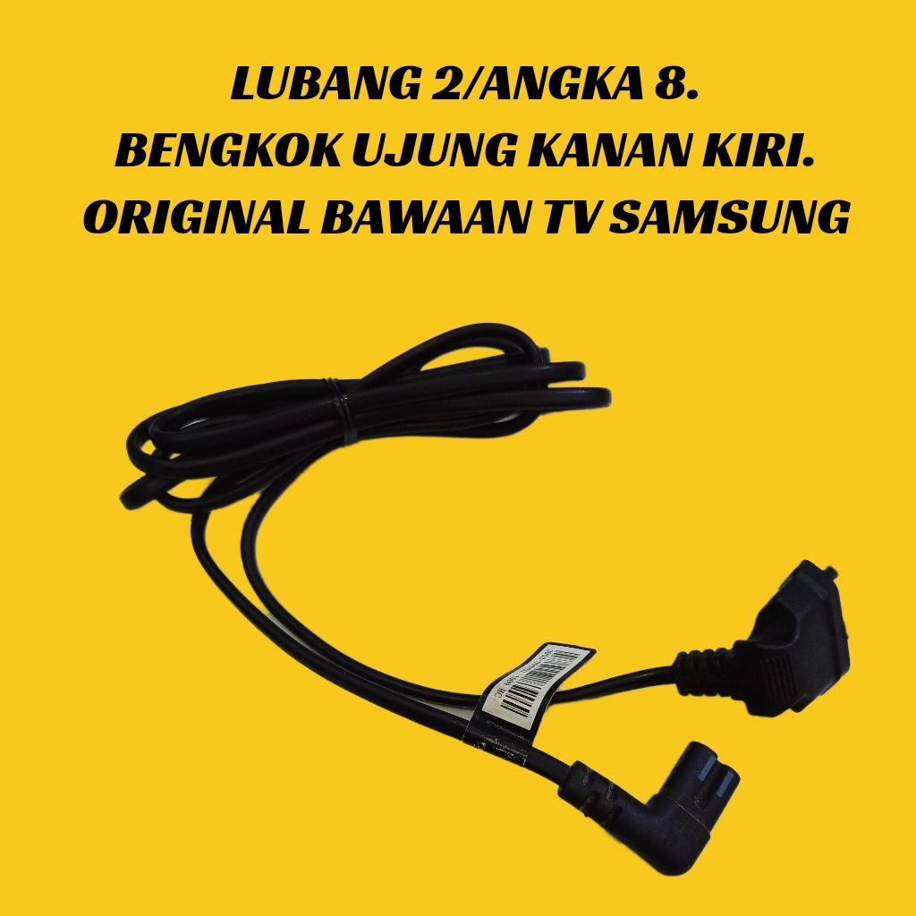 KABEL POWER TV SAMSUNG ORIGINAL SECOND - KABEL ANGKA 8 BUAT TV SAMSUNG