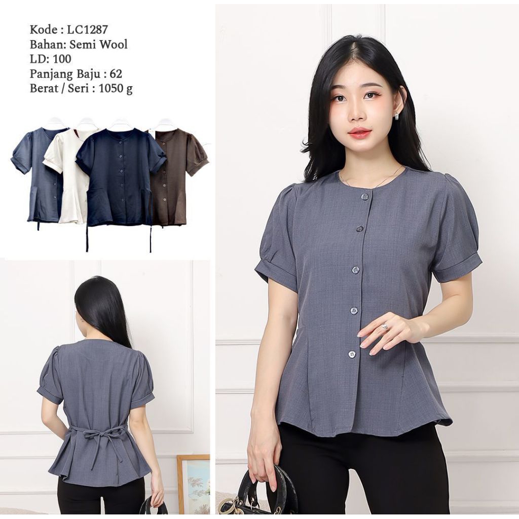 LC1241-semi wool polos elegant