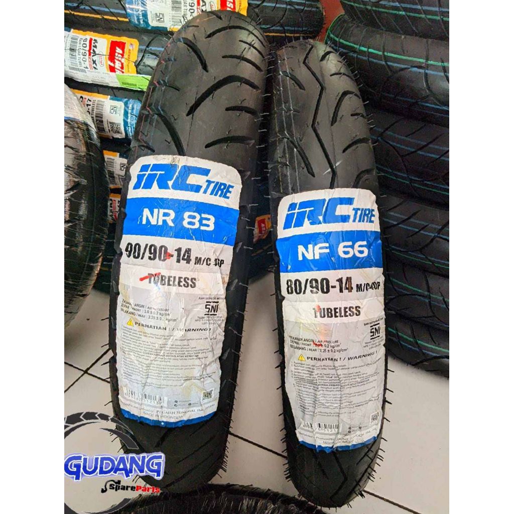 Sepasang ban motor metic ring 14 ukuran 90 90 ring-14 80/90 RING-14