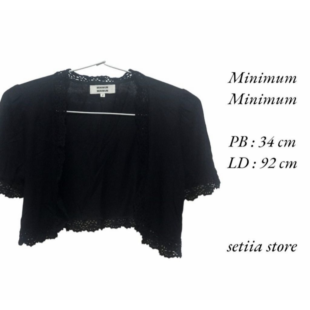 Crop Black Cardi