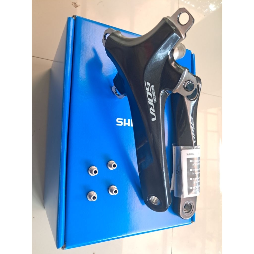 Crank arm shimano Sora R3000 110 bcd kiri kanan baru
