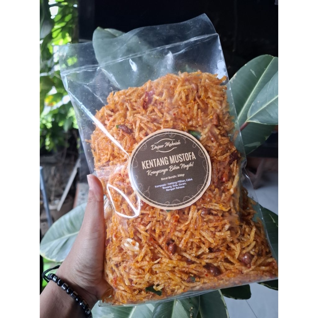 Kentang Mustofa kering kentang 1kg  pedas manis gurih renyah