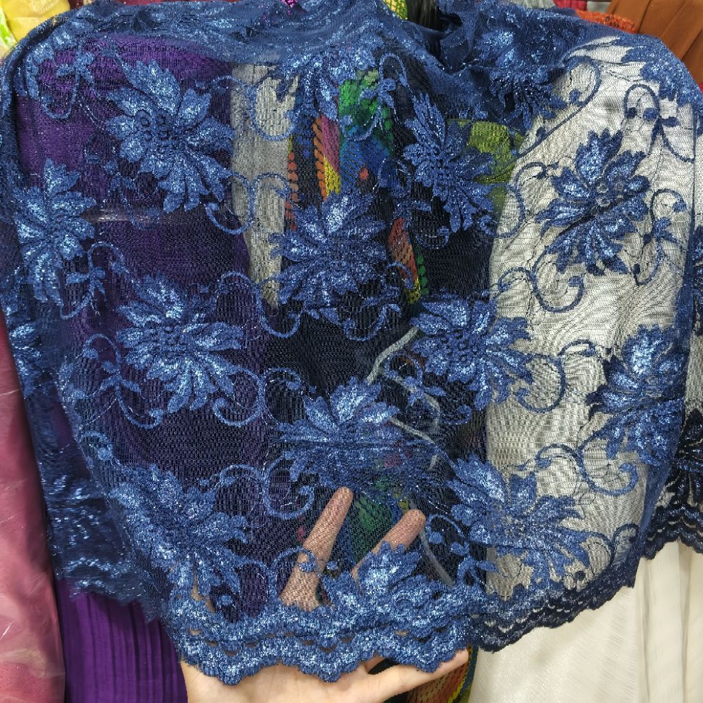 kain brokat tile meteran - Kain Brokat Tile Premium - bahan brokat tile motif premium - [harga/0,5m]