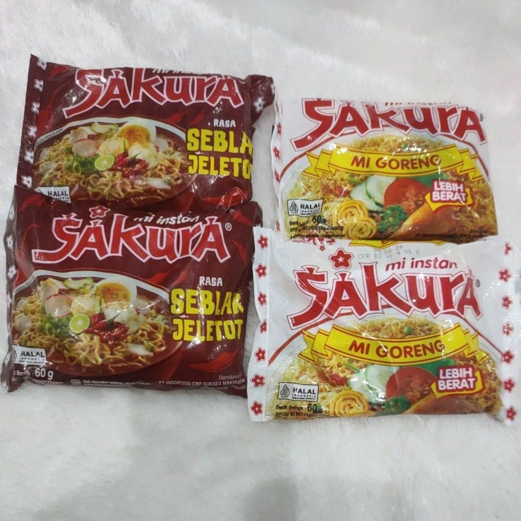 Mie SAKURA Goreng & Kuah Seblak Jeletot