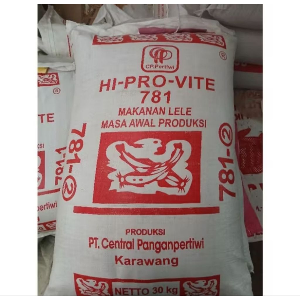 HI- PRO-VITE 781-2 PAKAN PELET BENIH BIBIT LELE ( 1 karung)