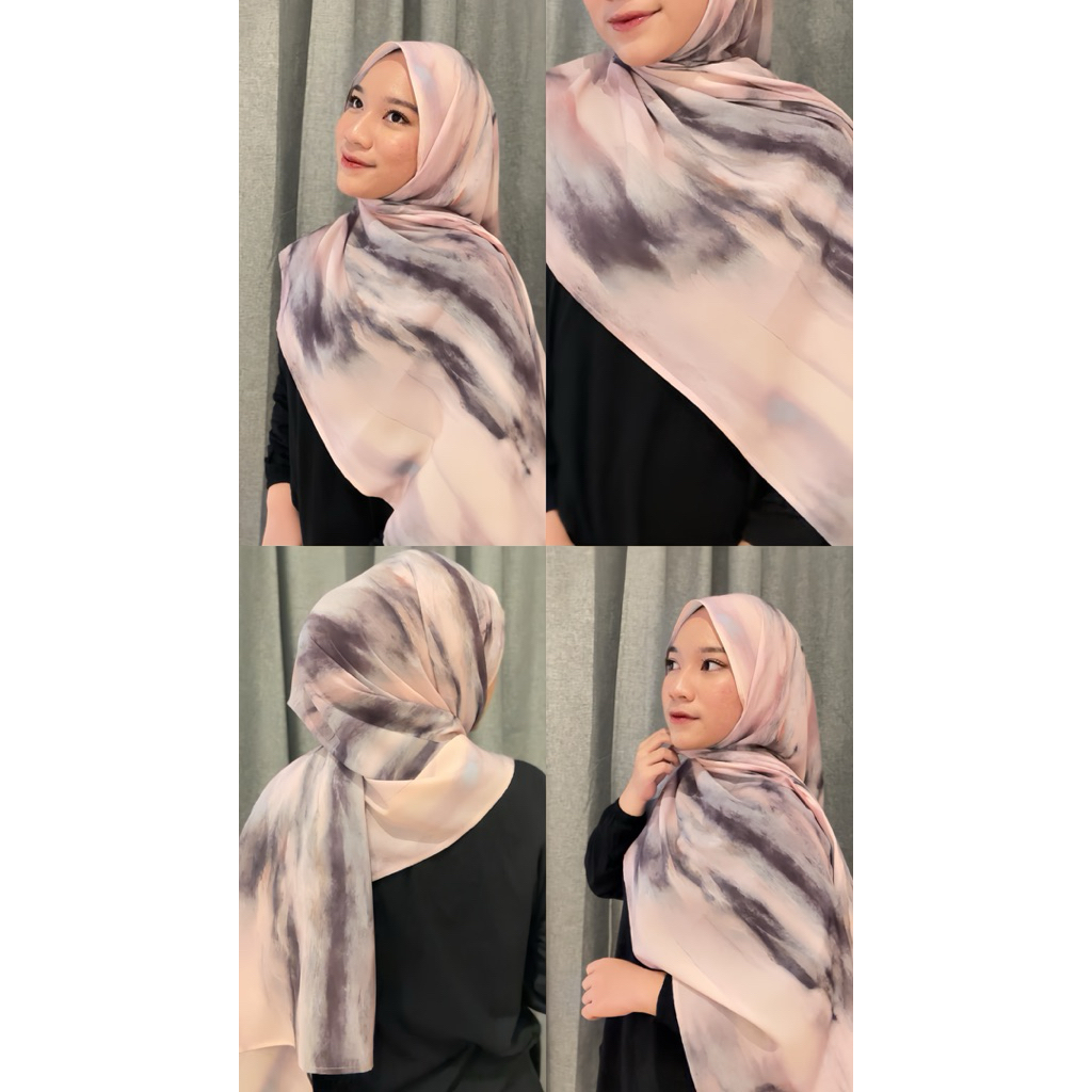 Pashmina printed gradasi ceruty babydoll - pashmina printed viscose