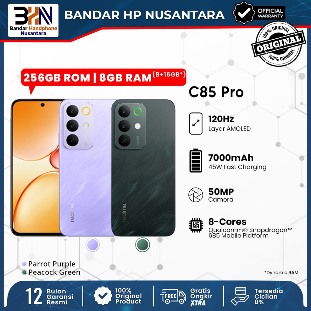Realme C85 Pro ( 8/256GB ) Ram 8 Internal 256Gb Battery 7000mAh Garansi Resmi