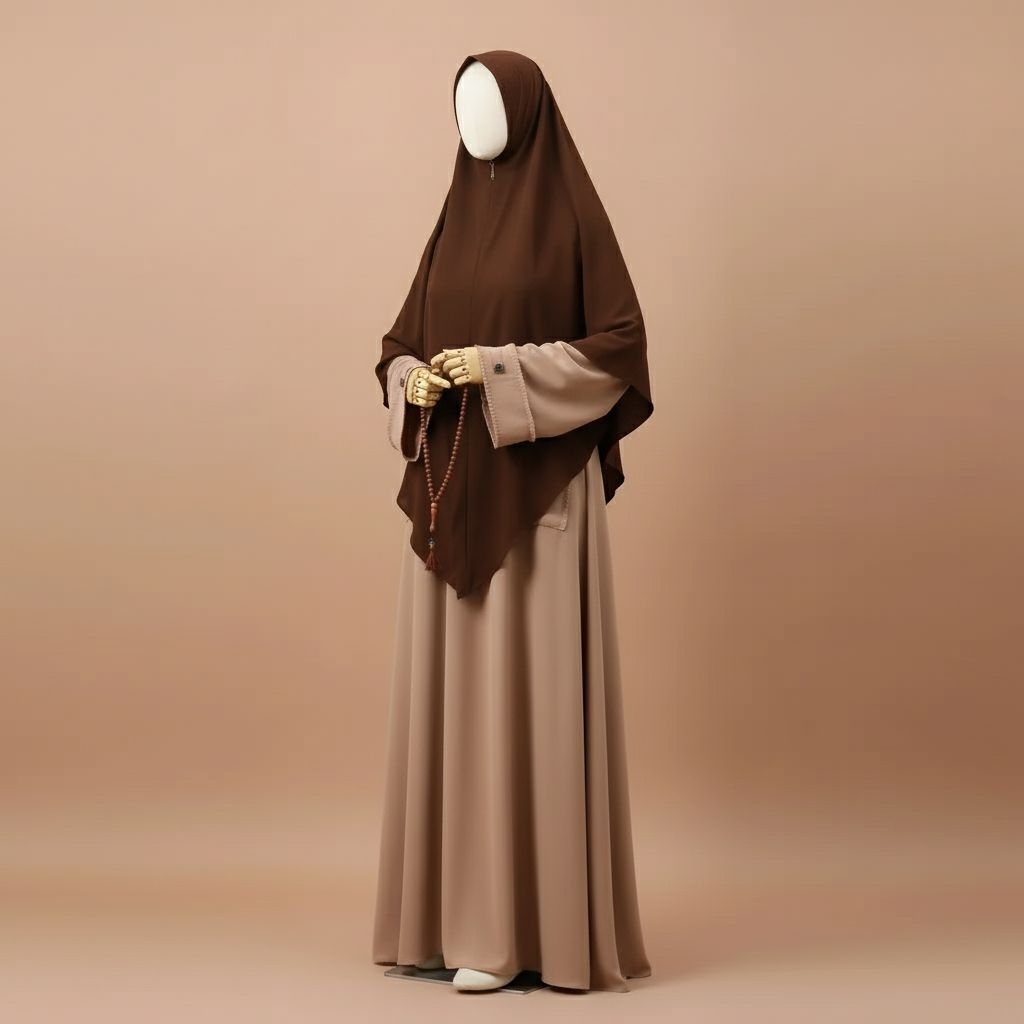 KHIMAR V SIZE L KHAIRANA MUSLIM WEAR (Ped Antem, Ped Cute, Thalia NP, Nonped Tegak)