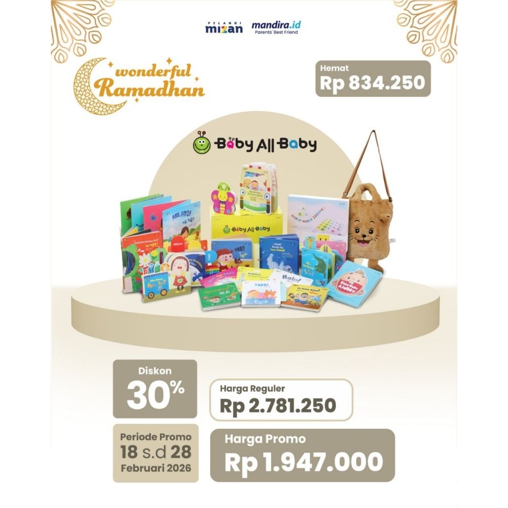 buku premium mandira baby all baby little math aesop fable