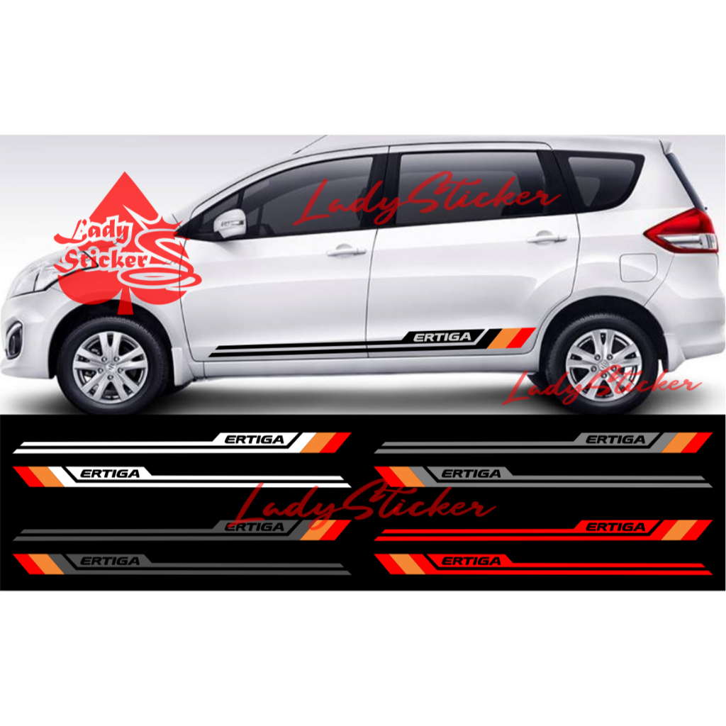 NEW Sticker cutting sticker mobil suzuki ertiga stiker list bawah mobil ertiga