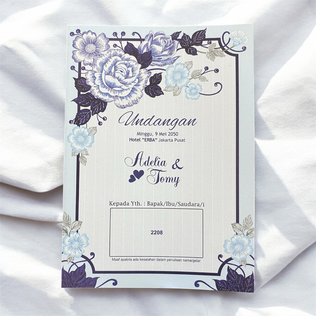 Blangko Undangan ERBA 2208 Undangan pernikahan