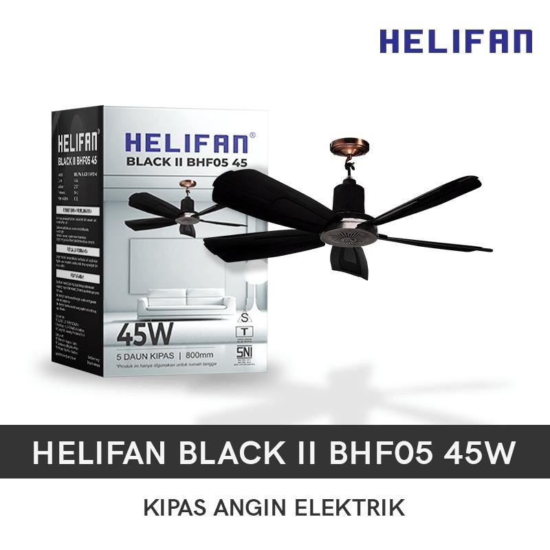 Kipas Angin Gantung Arashi Helifan Black II - 15W 20W 35W  BHF04 Mini Ceiling Fan Anti Berisik (G)