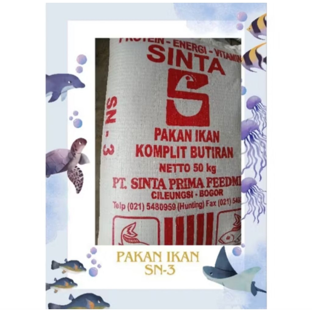 PAKAN IKAN TENGGELAM SN-3( SINTA)