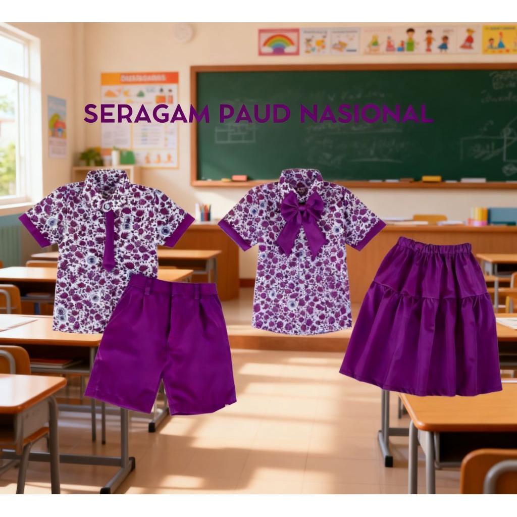 SERAGAM PAUD NASIONAL|SERAGAM ANAK PAUD