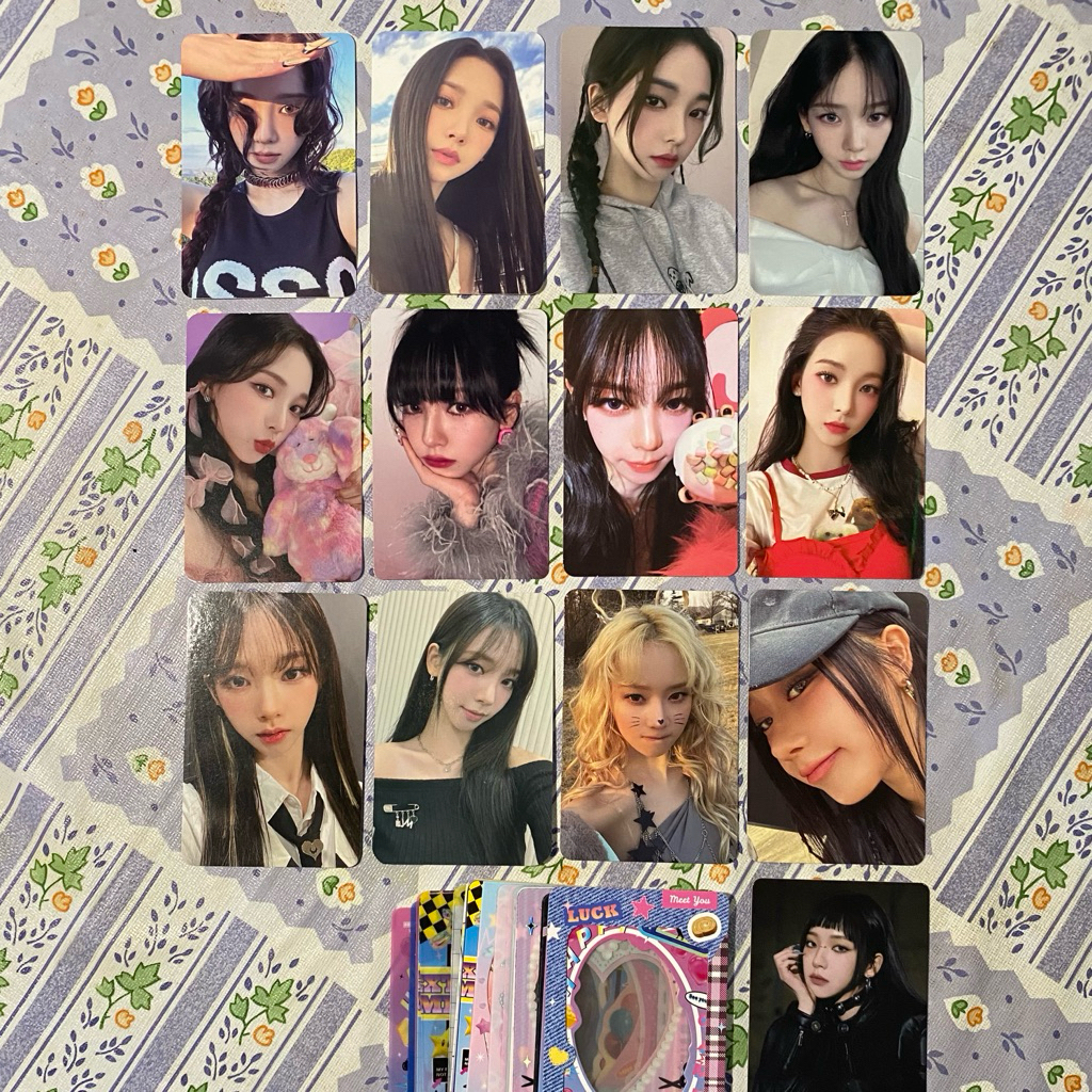 Photocard PC Official  Karina Winter Giselle Aespa Caendy Synk Yes24 LD Antique Hand Mirror Whiplash