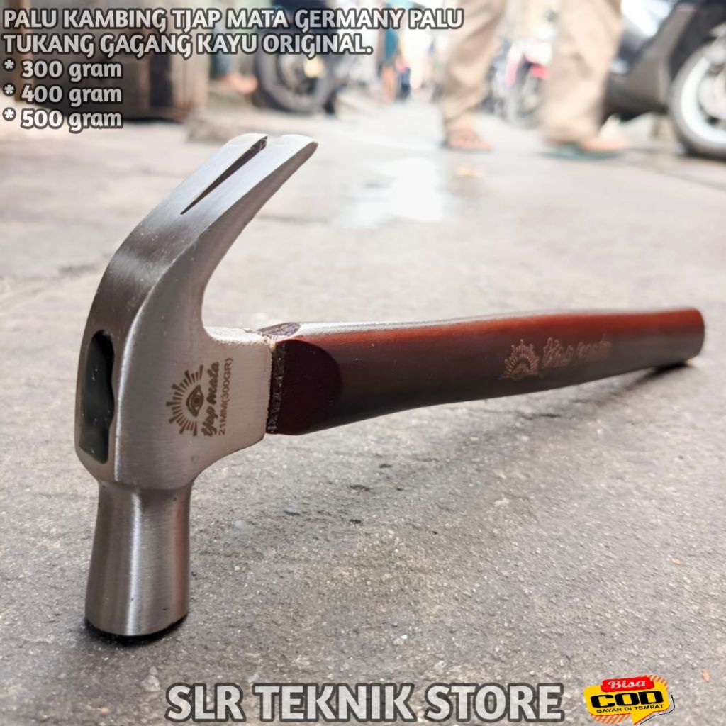 Palu Kambing Tjap Mata 30gr 400gr 500gr Palu Tukang Gagang Kayu Tjap Mata Germany Original