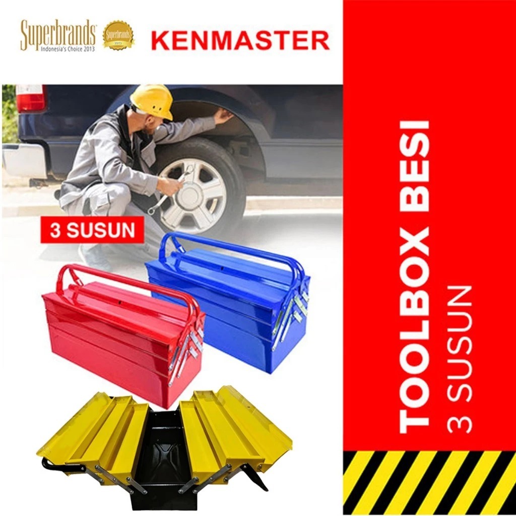 Tool Box Besi 3 Susun Kenmaster