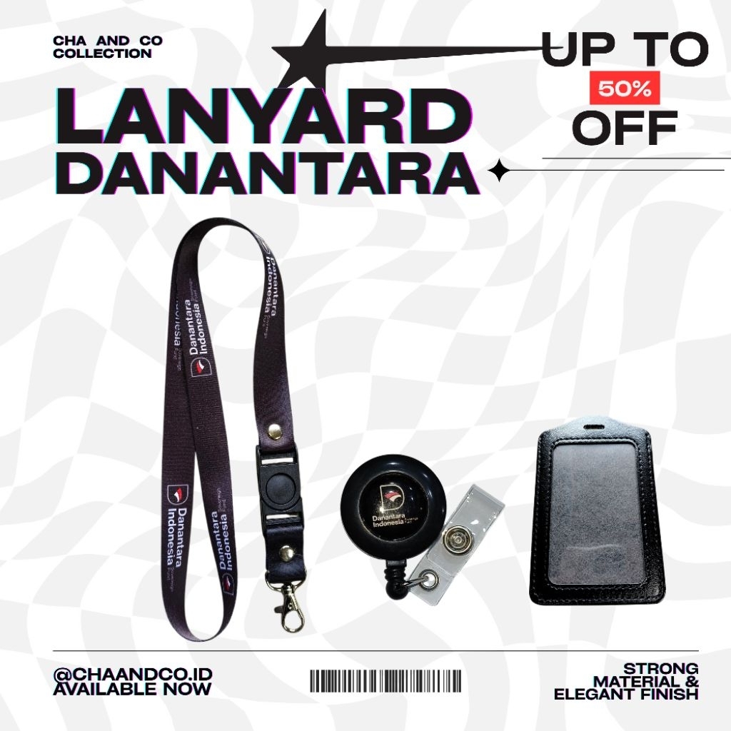 LANYARD DANANTARA INDONESIA / SATU SET LANYARD DANANTARA PREMIUM