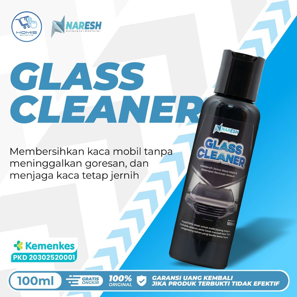 Naresh Cairan Pembersih Jamur Kaca Mobil Penghilang Noda Membandel Kaca Mobil Tanpa Baret 100ml