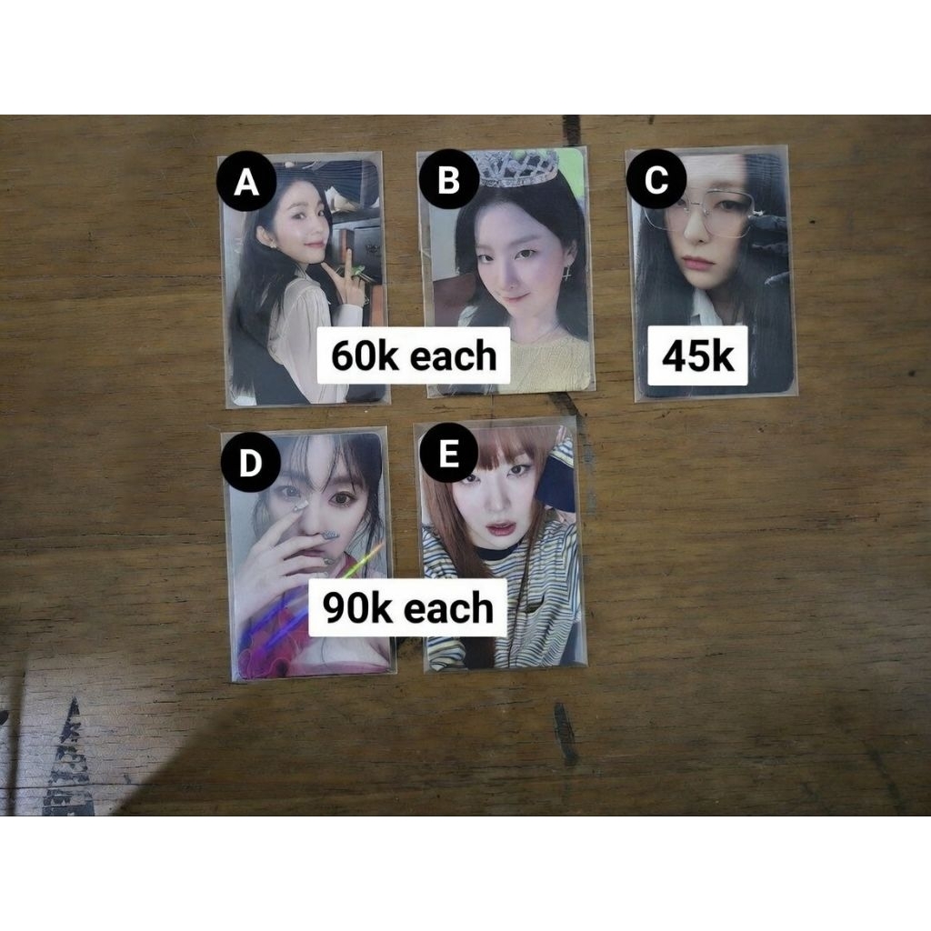 Red Velvet RV Irene Seulgi Pc Photocard