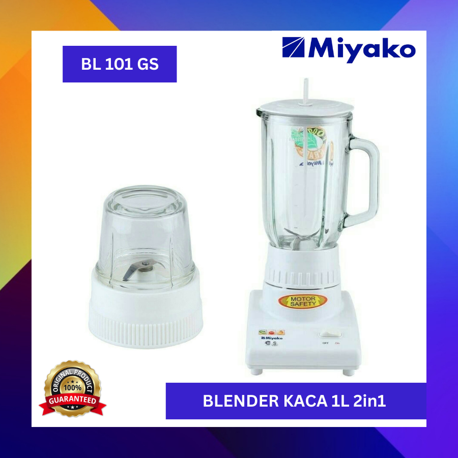 MIYAKO Blender Kaca Penggiling Bumbu 2in1 Miyako BL 101 GS Penghalus Bumbu BL101 GS Garansi Resmi
