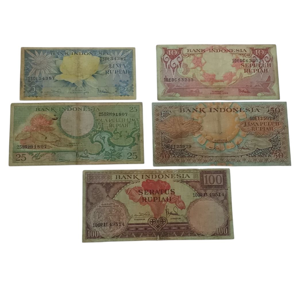 Uang Kuno Seri Bunga, bekas