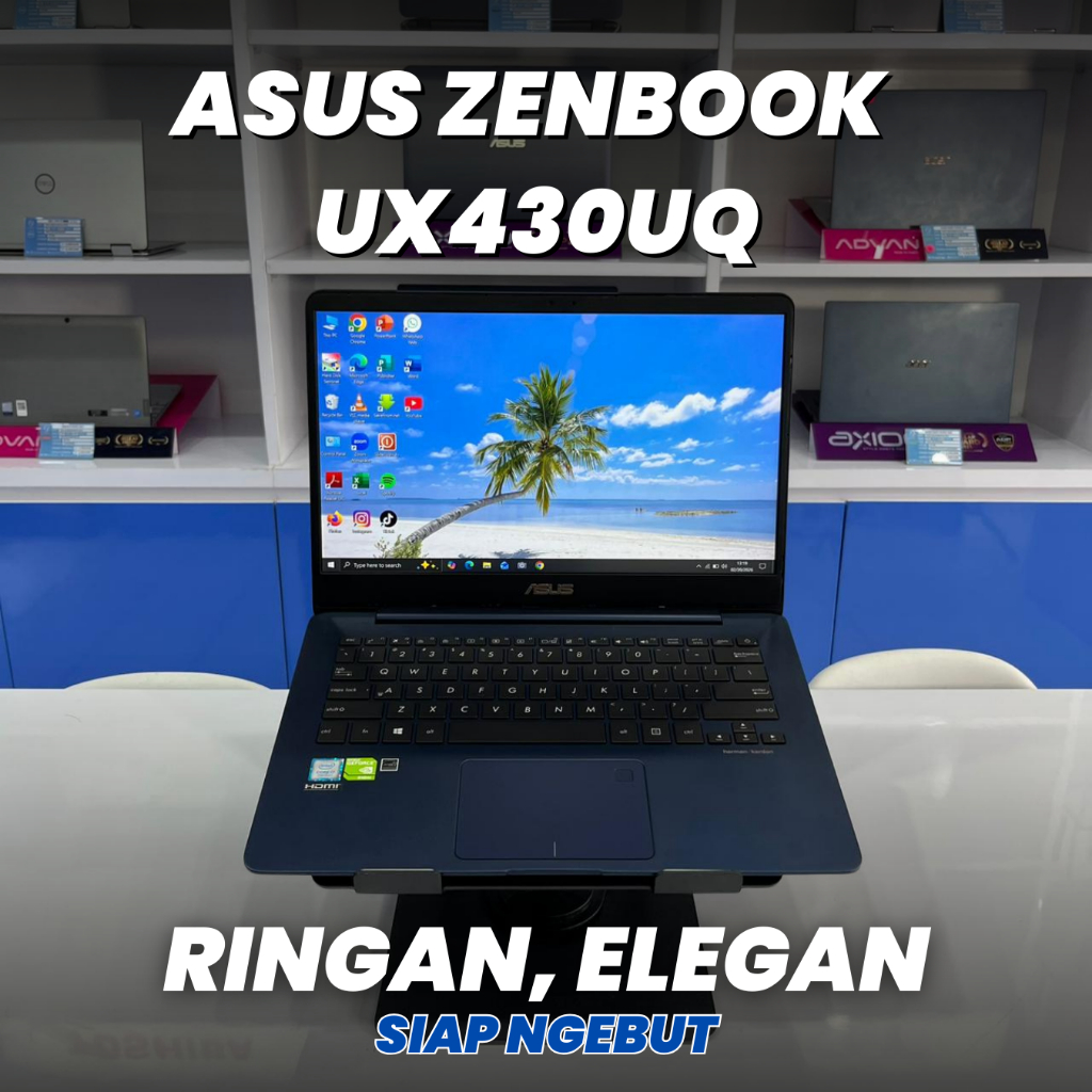 LAPTOP ASUS ZENBOOK UX430UQ INTEL CORE I7-7500U ( 4 CPU ) RAM 16GB SSD 512GB