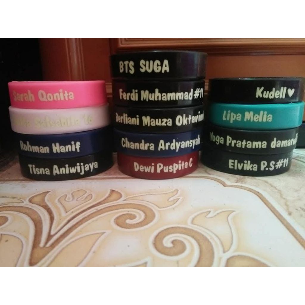 gelang karet custom