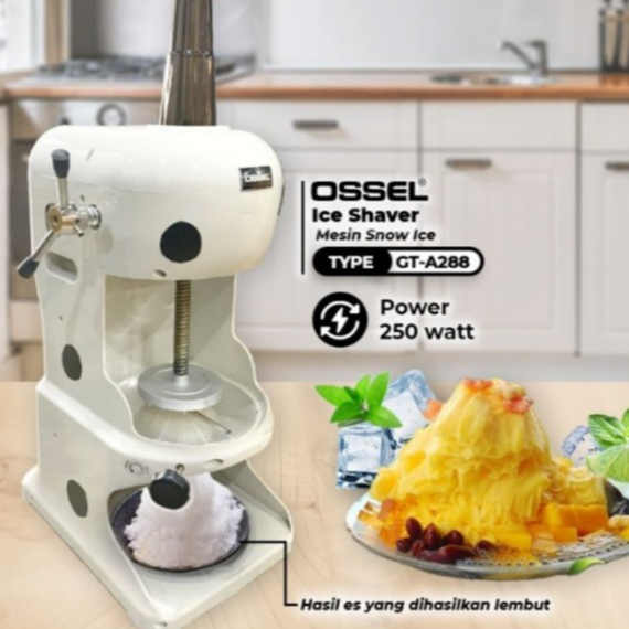 OSSEL Mesin Ice Shaver Mesin Serut Es Snow Ice Mesin Es Salju Mesin Es Kepal OSSEL