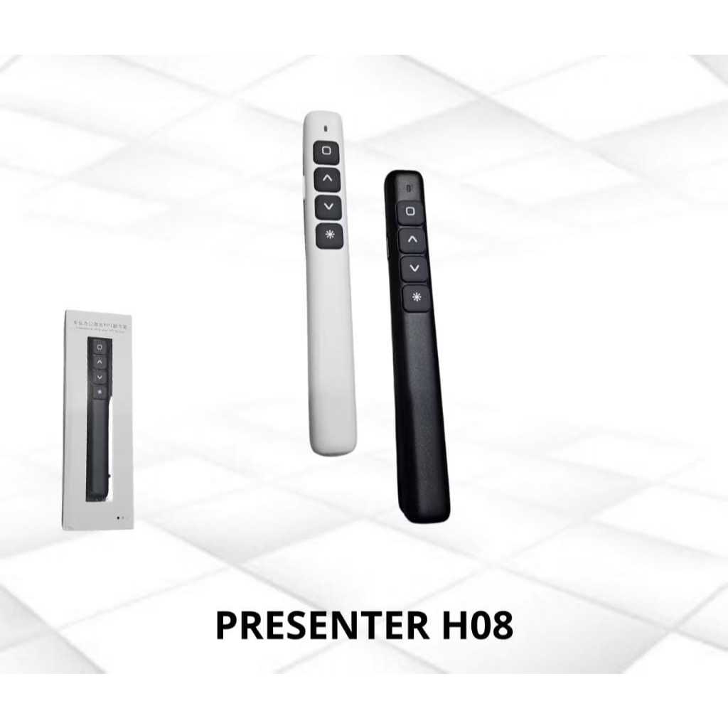 Presenter Laser Pointer Presentasi Pen Remote Wireless 100 Meter H08