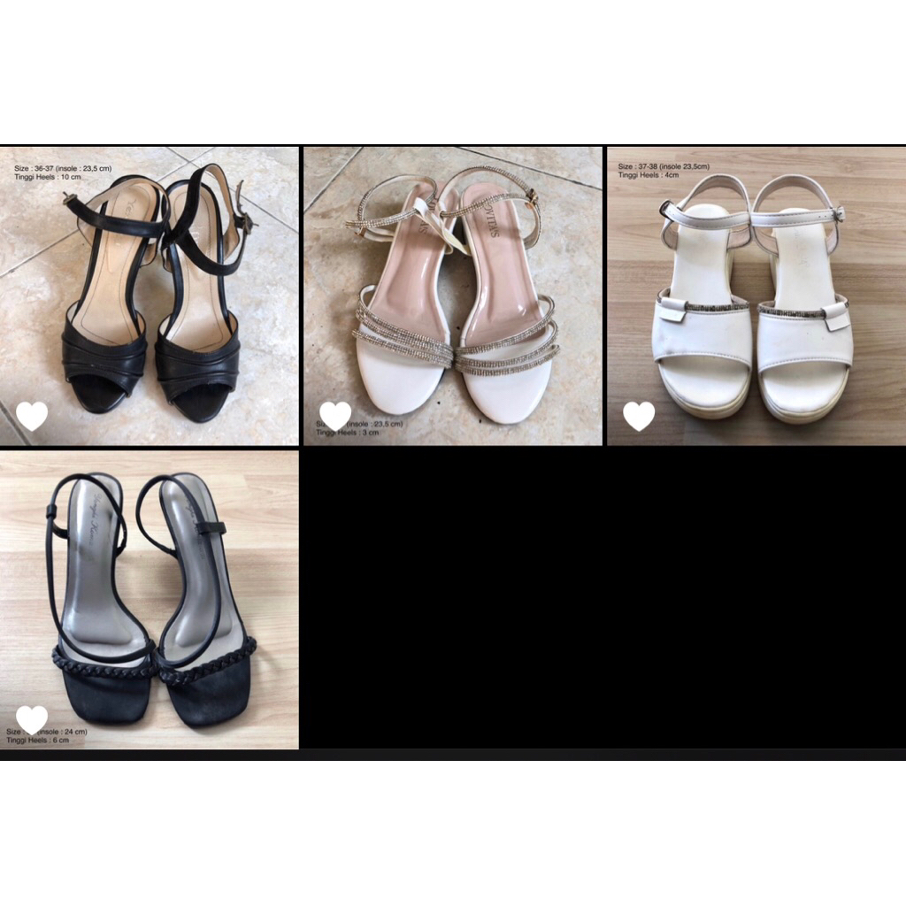 PRELOVED Sandal Heels Wanita