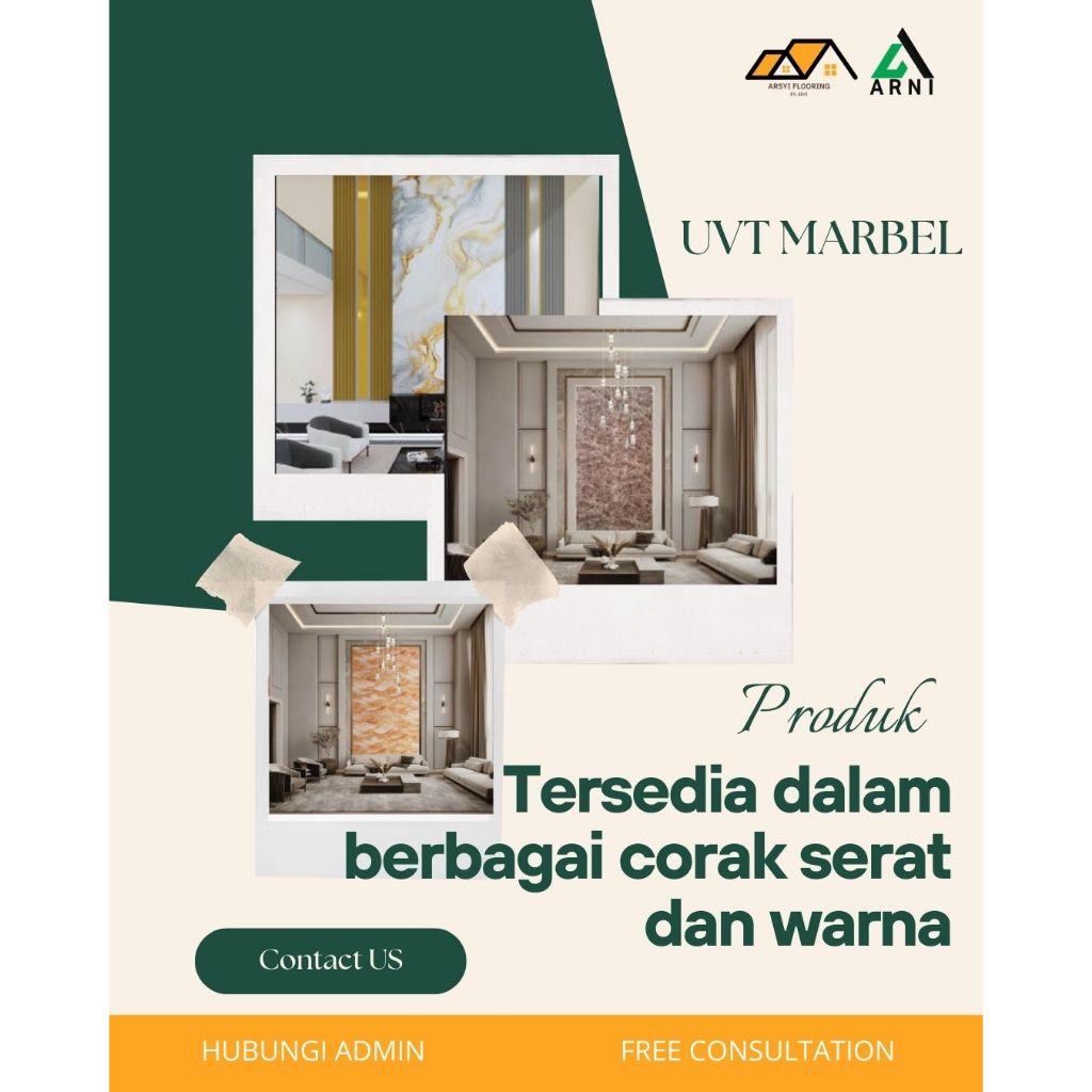 UV Marbel PVC|Dekorasi Dinding Ruang Tamu motif marmer